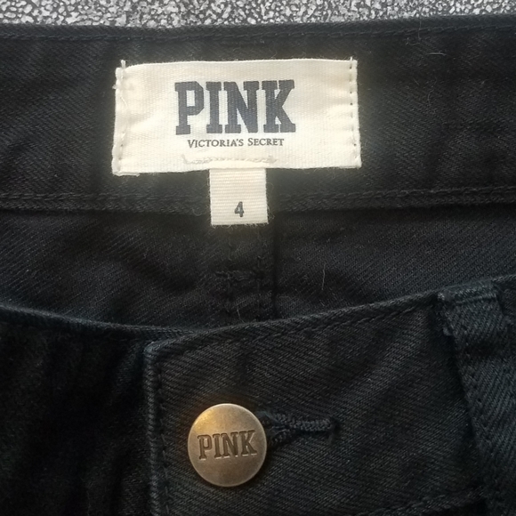 Victoria's Secret PINK black cut off jean shorts - Picture 3 of 9